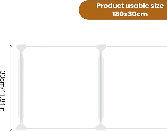 Clear Adjustable Under Bed & Furniture Blocker – Toy Blocker for Cats, Dogs & Pets Under Sofa, Bed, Chair & Cabinet