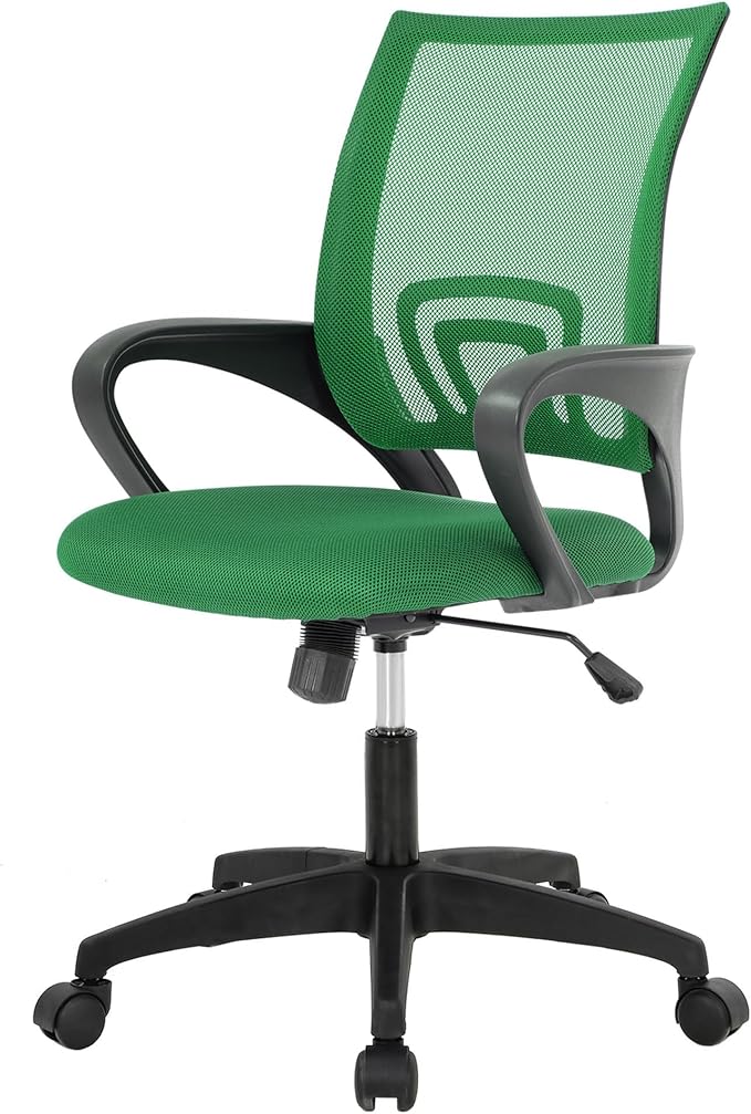 PayLessHere Ergonomic Mesh Home Office Chair – Adjustable Executive Swivel Chair with Lumbar Support & Armrests