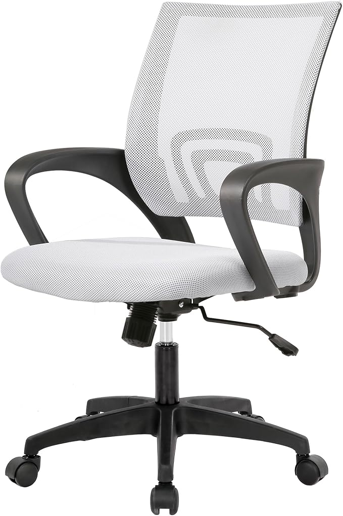 PayLessHere Ergonomic Mesh Home Office Chair – Adjustable Executive Swivel Chair with Lumbar Support & Armrests