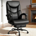WAILOR Heavy Duty 400lbs Office Chair with Footrest – Reclining Big & Tall High Back PU Leather Ergonomic Computer Desk Chair